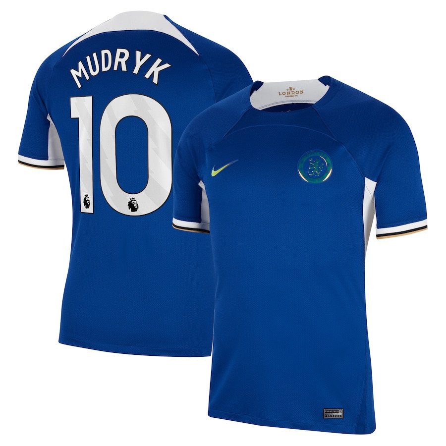 Mykhailo Mudryk 10 Chelsea 2023/24 Home Men Jersey – Blue