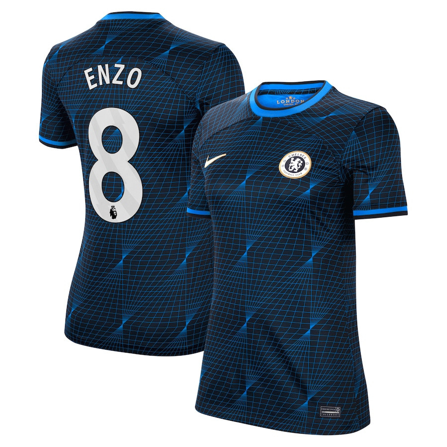 Enzo Fernndez 8 Chelsea 2023/24 Away Women Jersey – Navy