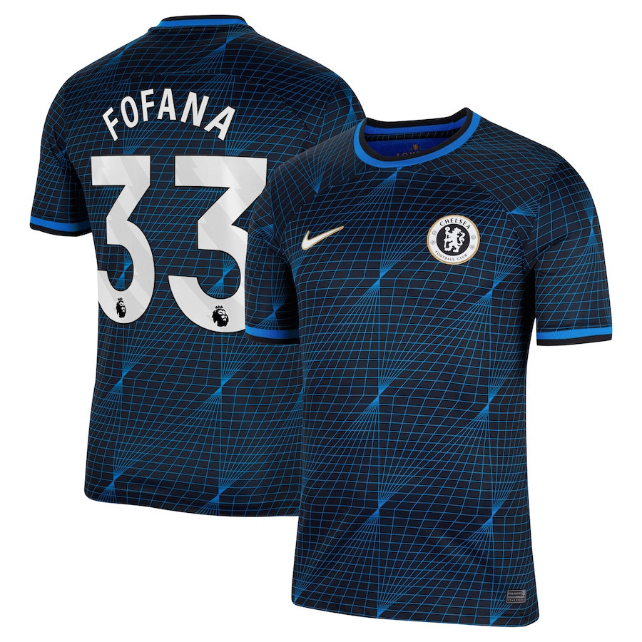 Wesley Fofana 33 Chelsea 2023/24 Away Men Jersey – Navy