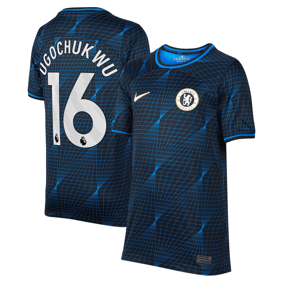 Lesley Ugochukwu 16 Chelsea 2023/24 Away YOUTH Jersey – Navy