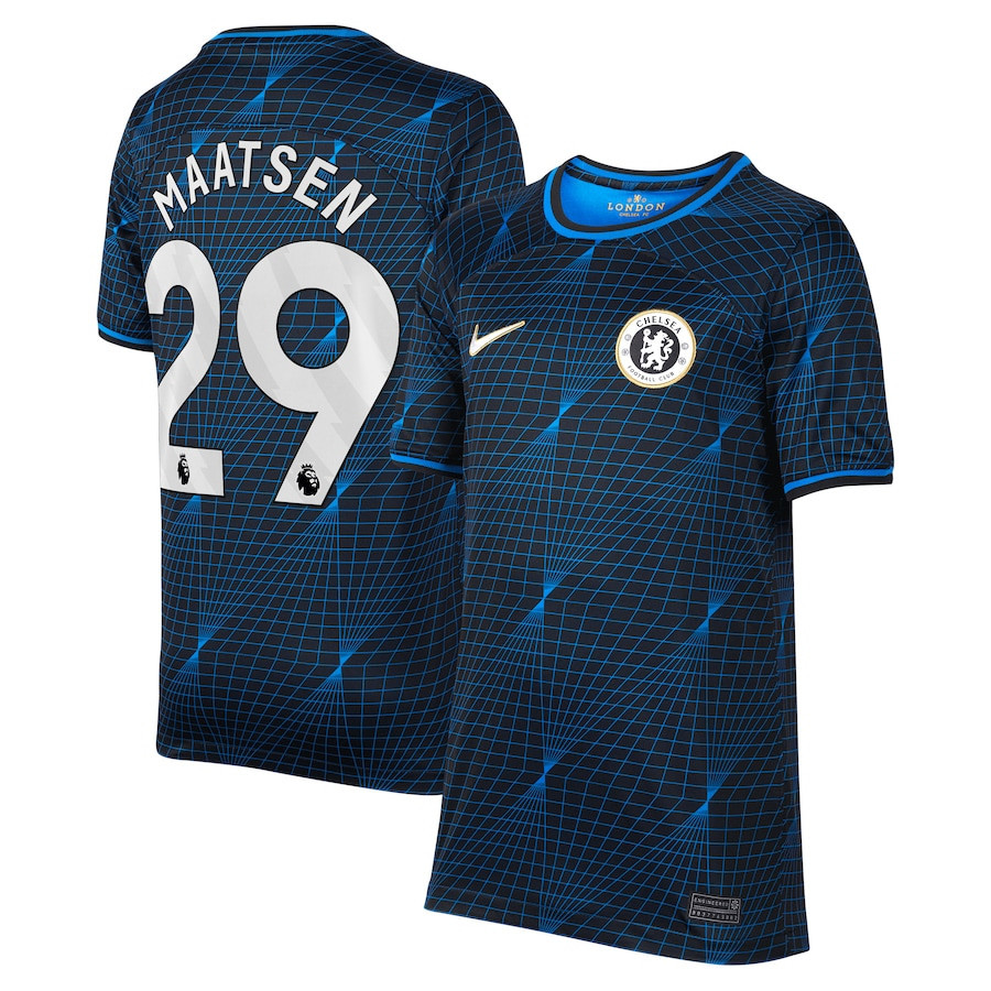 Ian Maatsen 29 Chelsea 2023/24 Away YOUTH Jersey – Navy