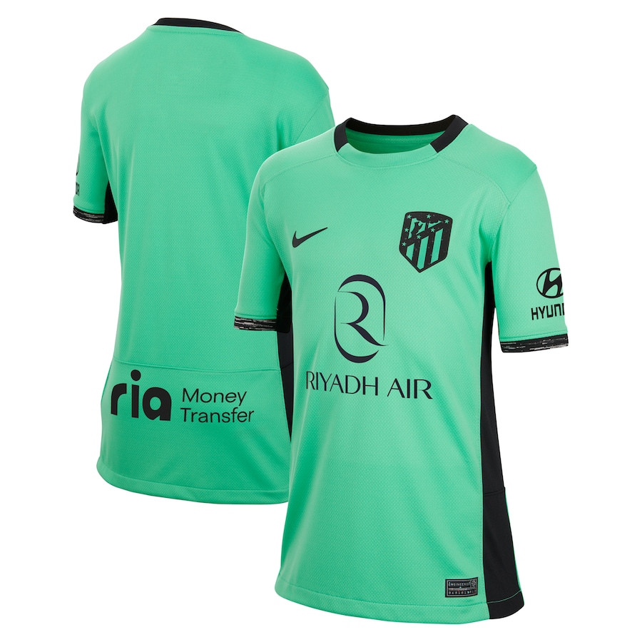 Atletico de Madrid 2023/24 Third Stadium YOUTH Jersey – Turquoise