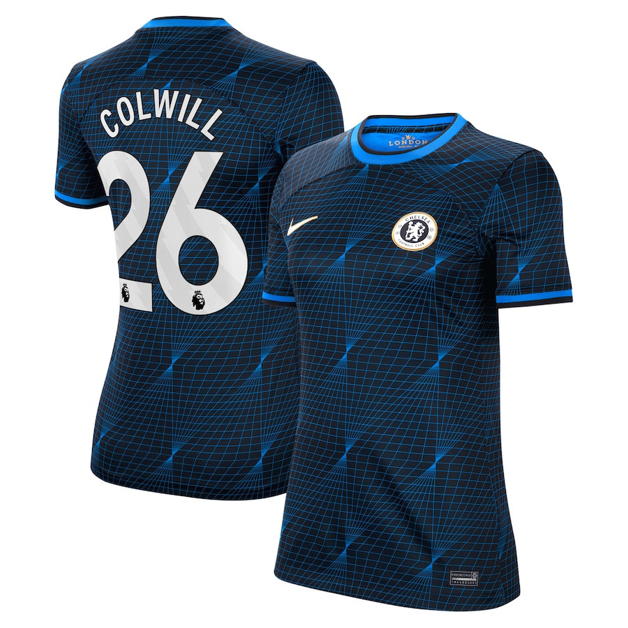 Levi Colwill 26 Chelsea 2023/24 Away Women Jersey – Navy