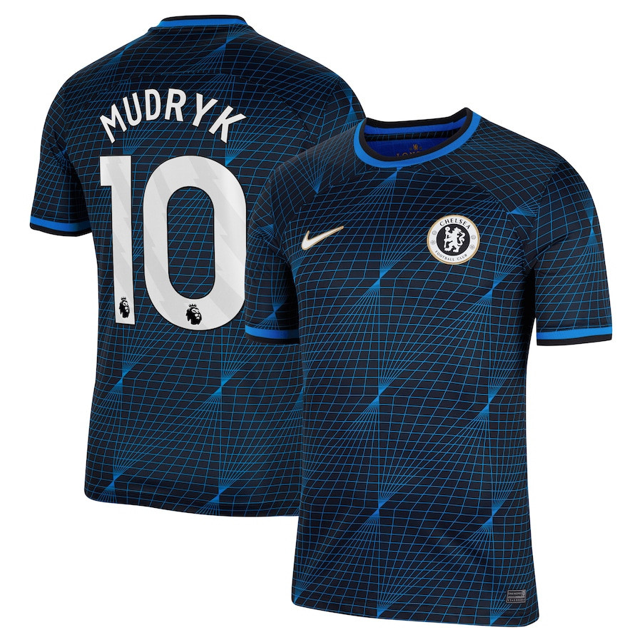 Mykhailo Mudryk 10 Chelsea 2023/24 Away Men Jersey – Navy