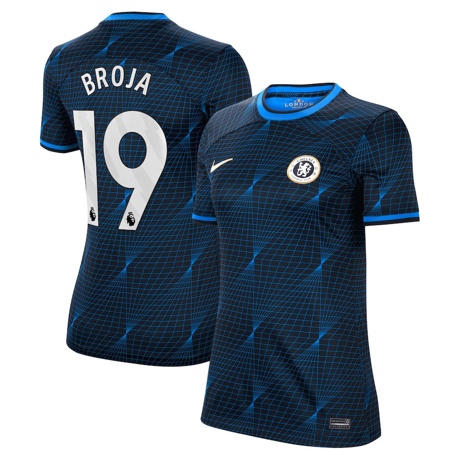 Armando Broja 19 Chelsea 2023/24 Away Women Jersey – Navy