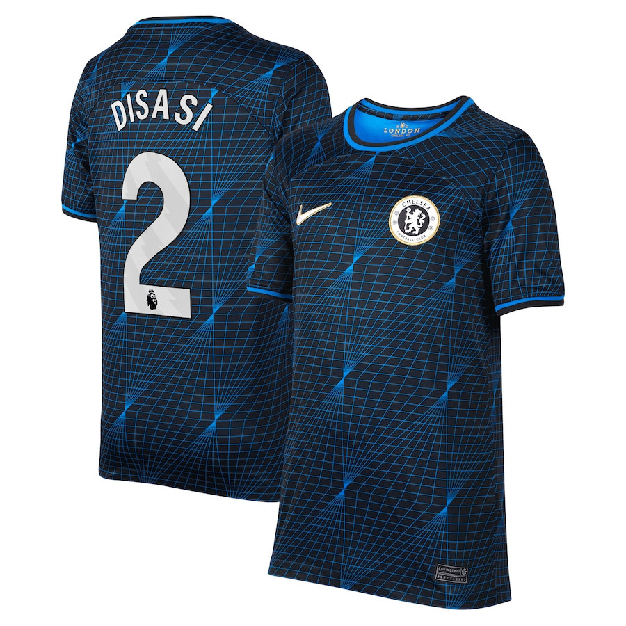 Axel Disasi 2 Chelsea 2023/24 Away YOUTH Jersey – Navy