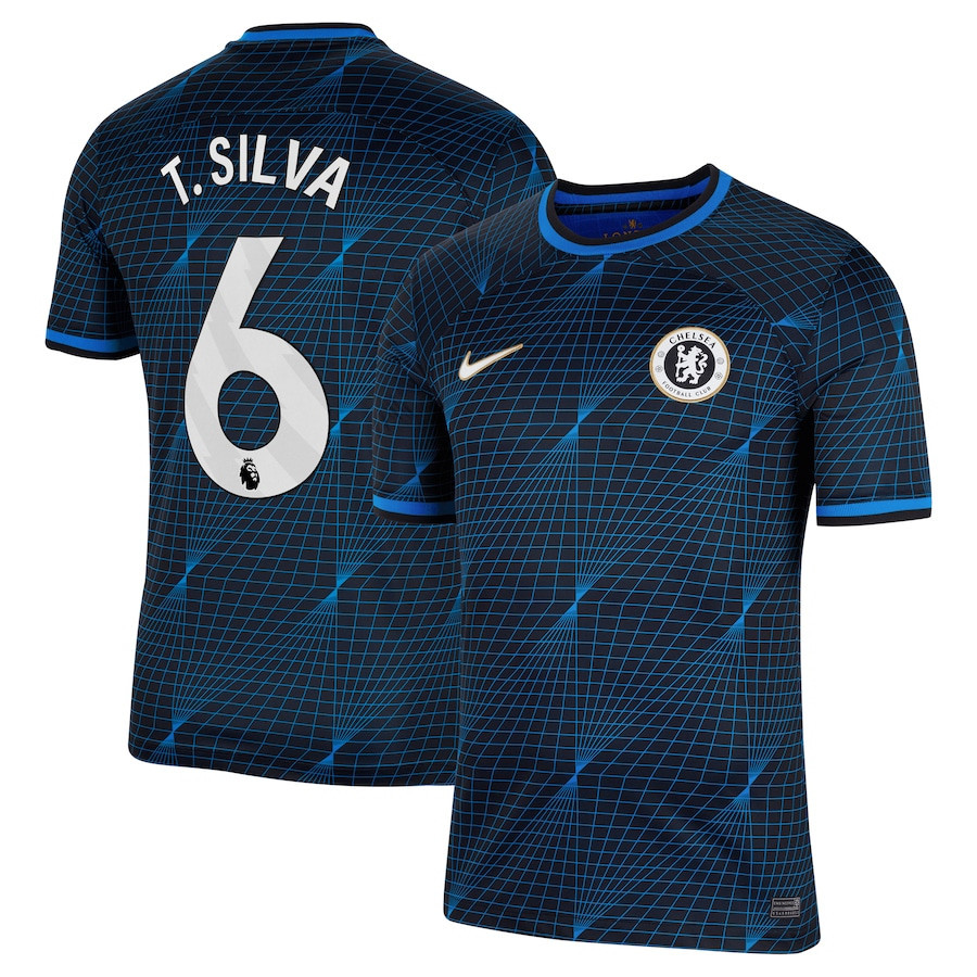 Thiago Silva 6 Chelsea 2023/24 Away Men Jersey – Navy