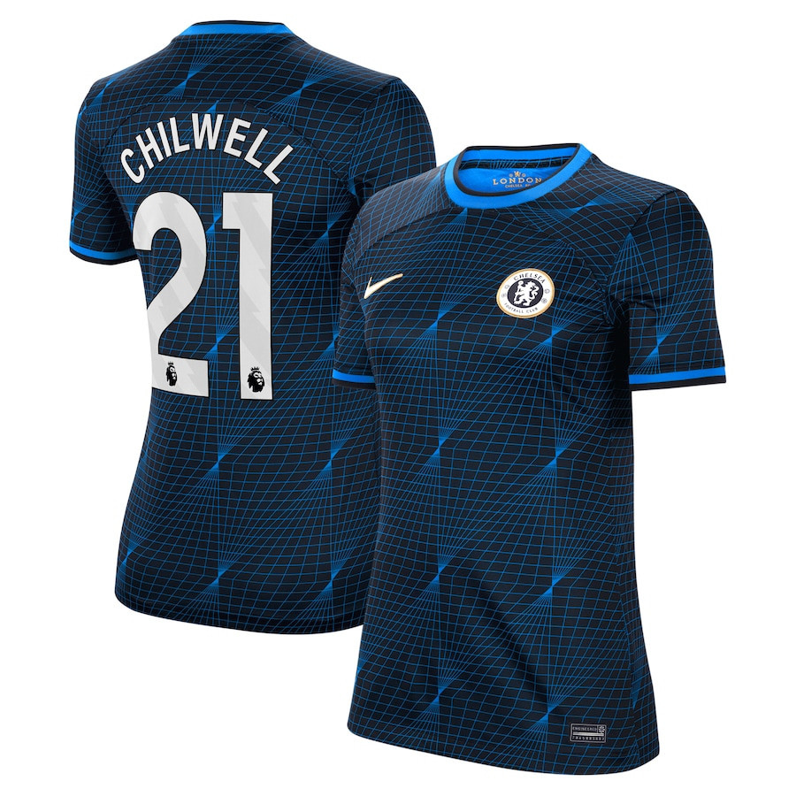 Ben Chilwell 21 Chelsea 2023/24 Away Women Jersey – Navy