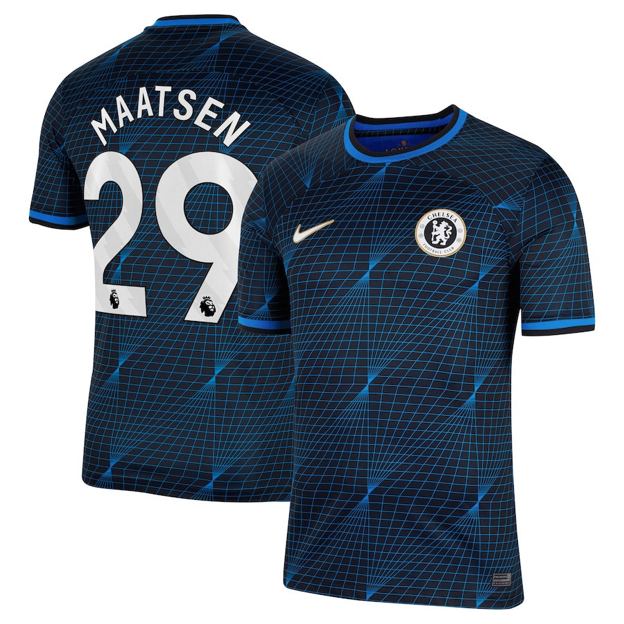 Ian Maatsen 29 Chelsea 2023/24 Away Men Jersey – Navy