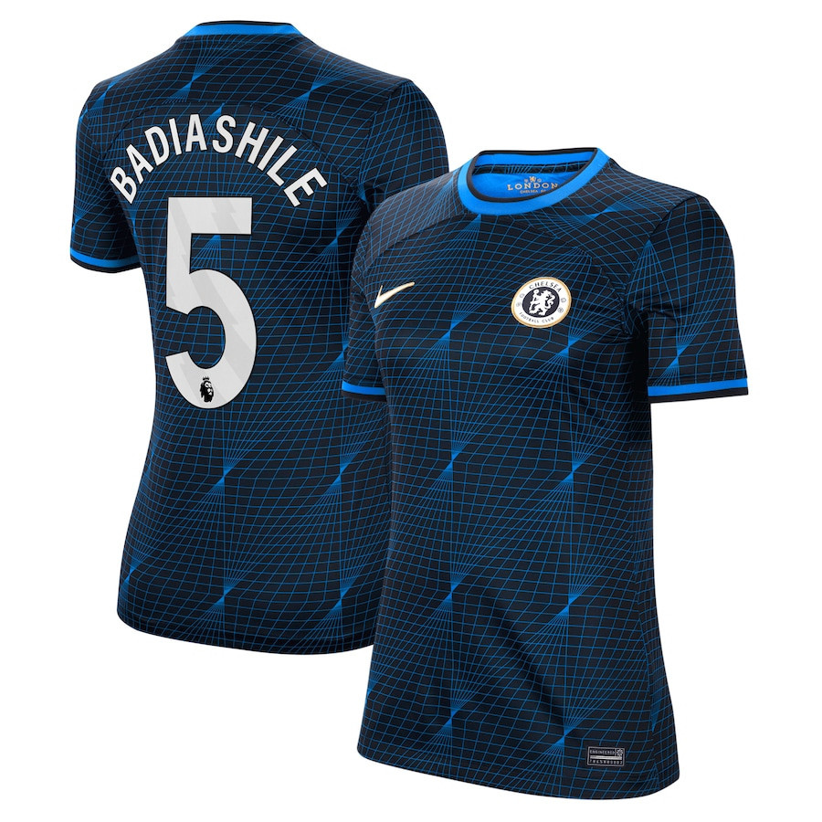 Benot Badiashile 5 Chelsea 2023/24 Away Women Jersey – Navy