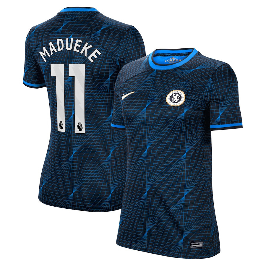Noni Madueke 11 Chelsea 2023/24 Away Women Jersey – Navy