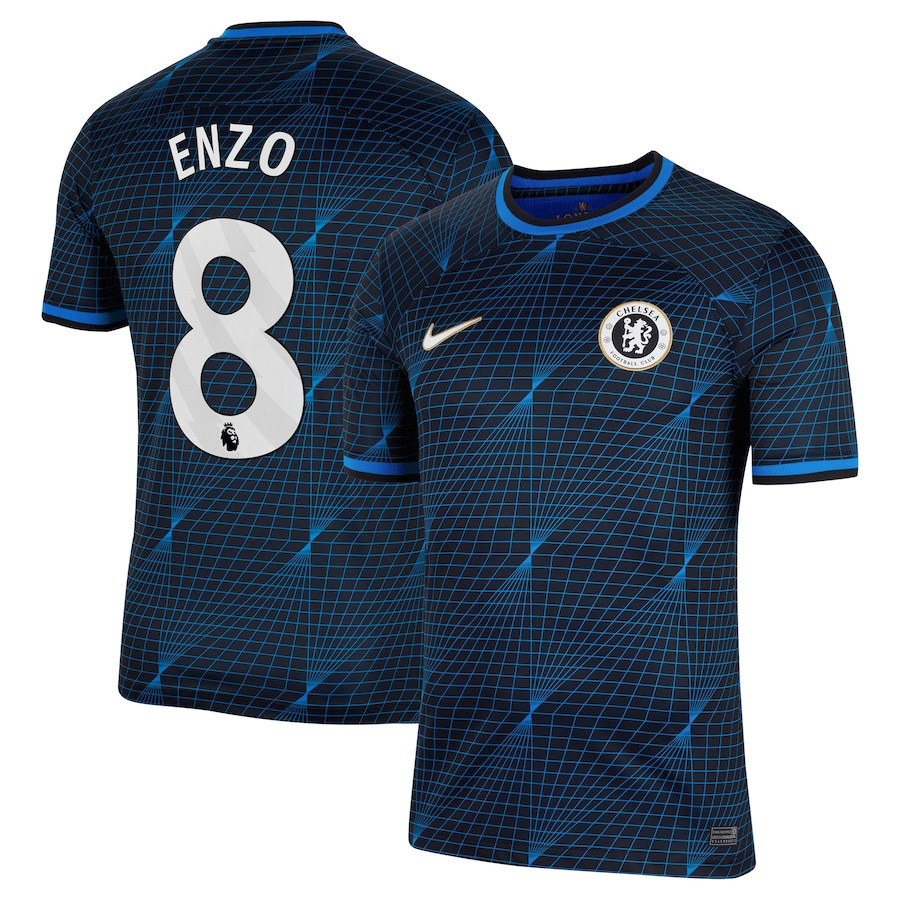 Enzo Fernndez 8 Chelsea 2023/24 Away Men Jersey – Navy