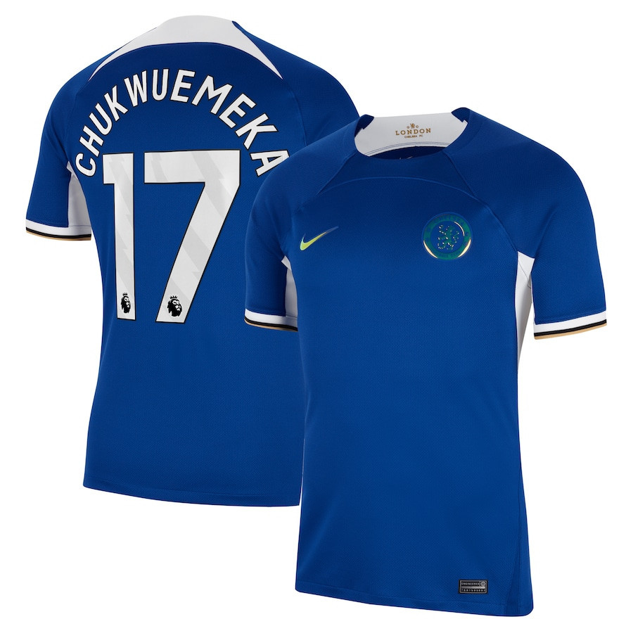 Carney Chukwuemeka 17 Chelsea 2023/24 Home Men Jersey – Blue