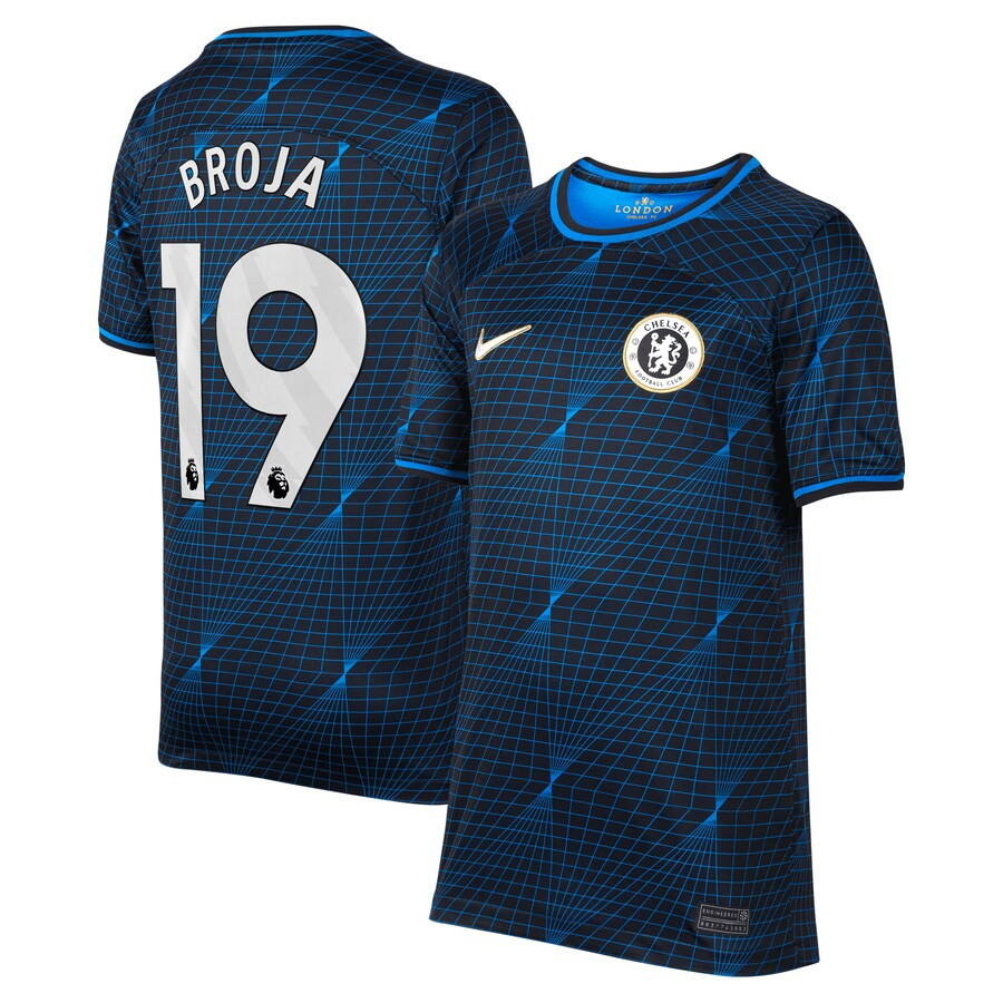 Armando Broja 19 Chelsea 2023/24 Away YOUTH Jersey – Navy