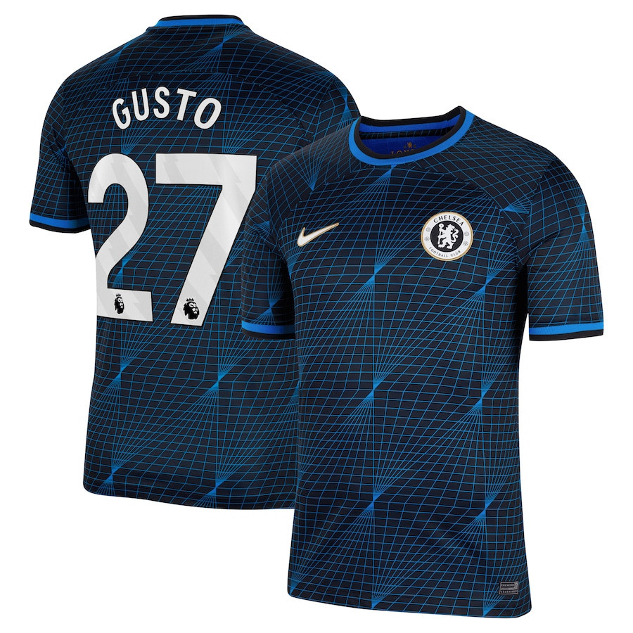 Malo Gusto 27 Chelsea 2023/24 Away Men Jersey – Navy