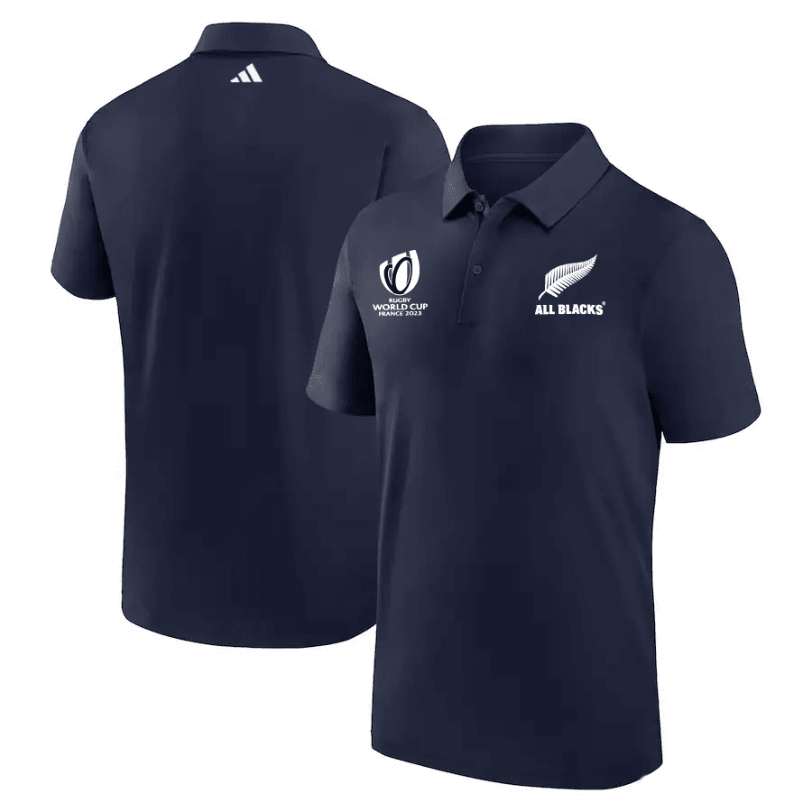 All Blacks Rb World Cup 2023 Polo Shirt – Navy, Men