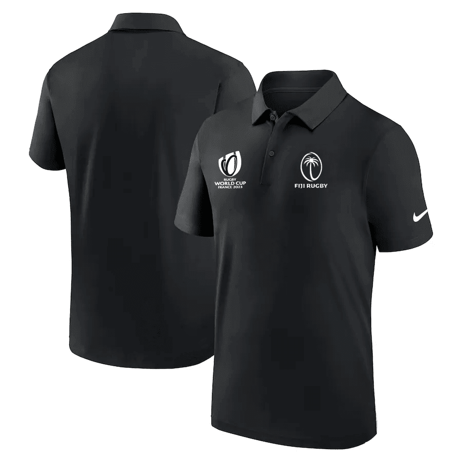 Fiji Rb World Cup 2023 Polo Shirt – Black, Men