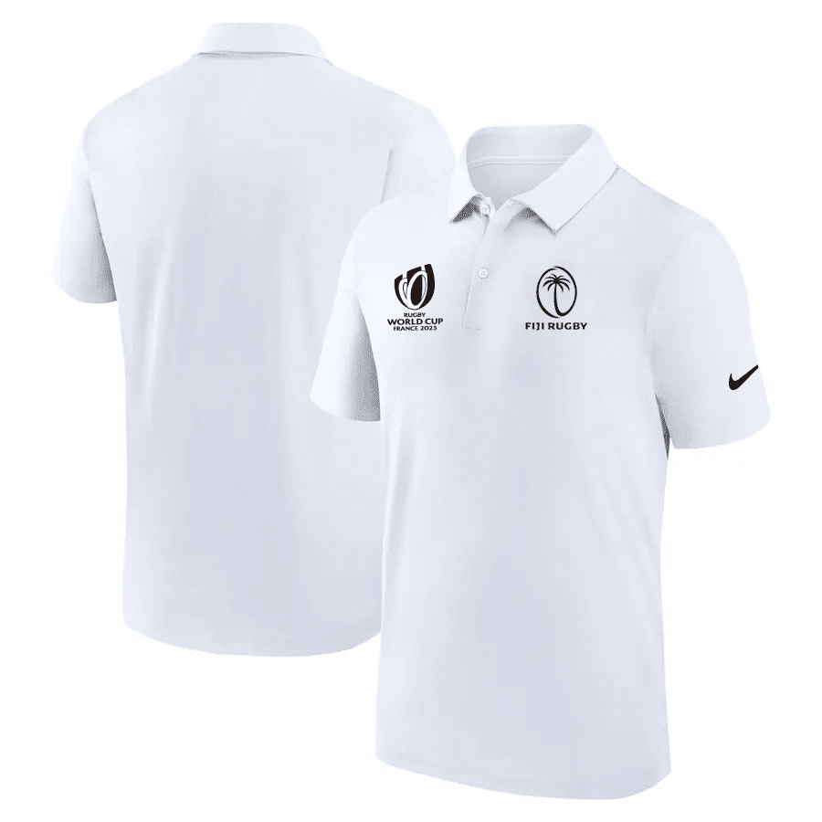Fiji Rb World Cup 2023 Polo Shirt – White, Men