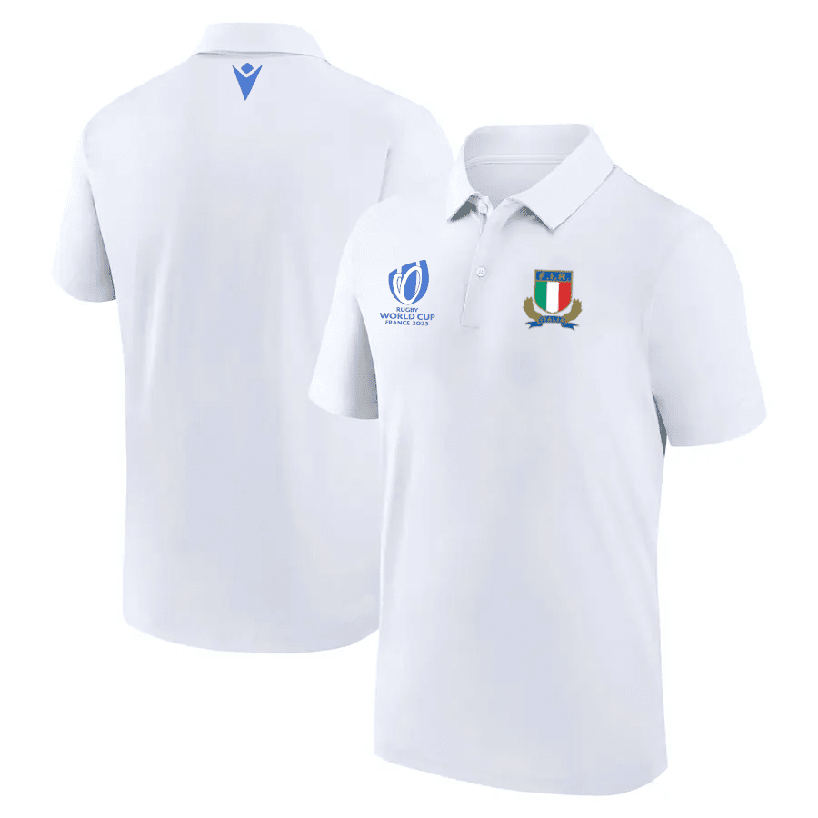 Italy Rb World Cup 2023 Polo Shirt – White, Men