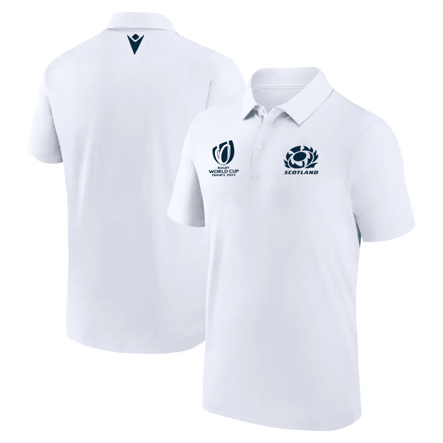 Scotland Rb World Cup 2023 Polo Shirt – White, Men