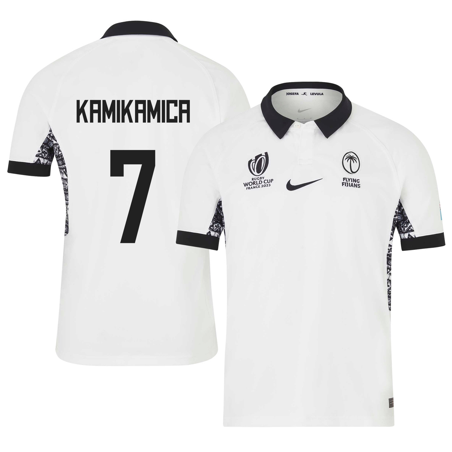 Manoa Kamikamica 7 Fiji 2023 Rb World Cup Home Stadium Jersey – White, Men