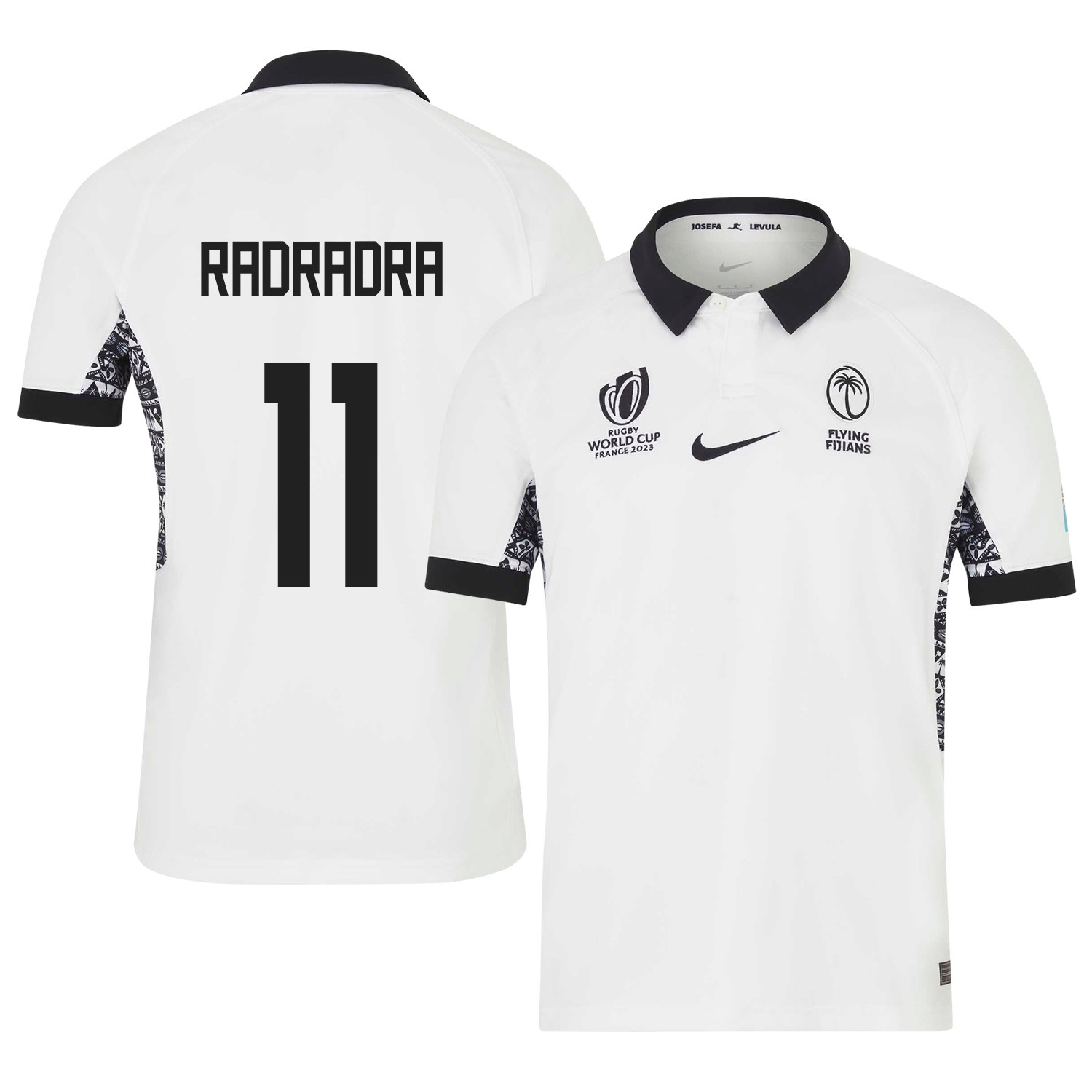 Semi Radradra 11 Fiji 2023 Rb World Cup Home Stadium Jersey – White, Men