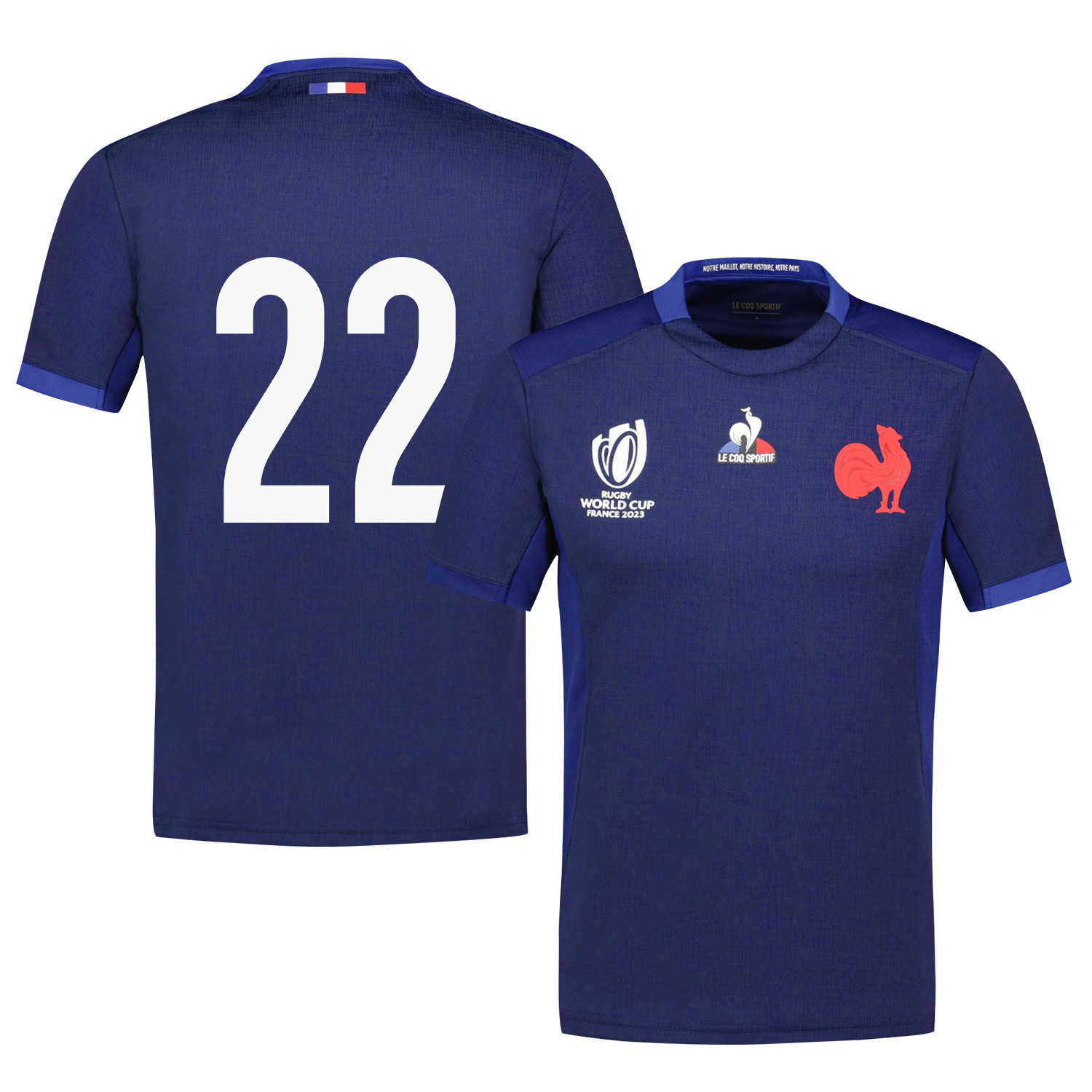 Baptiste Couilloud 22 France Rb World Cup 2023 Home Jersey – Navy, Men