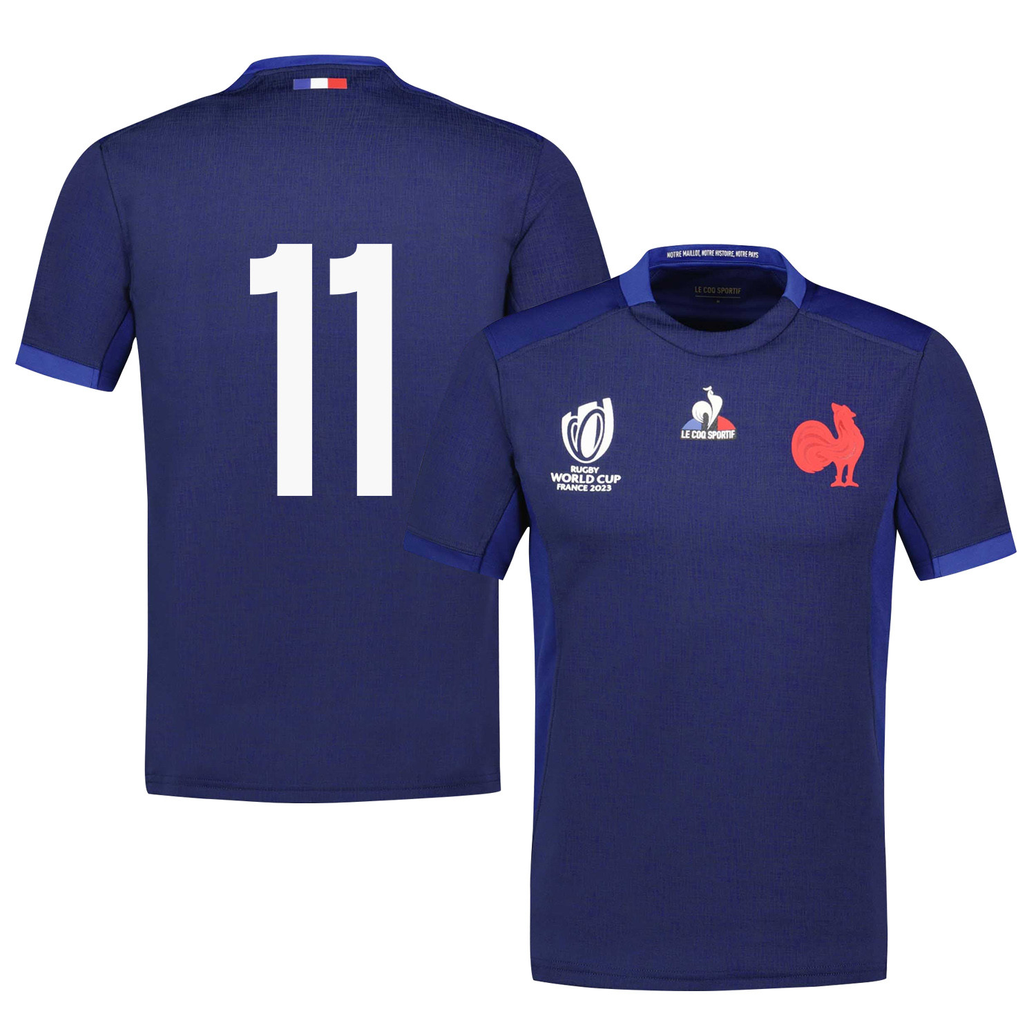 Ethan Dumortier 11 France Rb World Cup 2023 Home Jersey – Navy, Men
