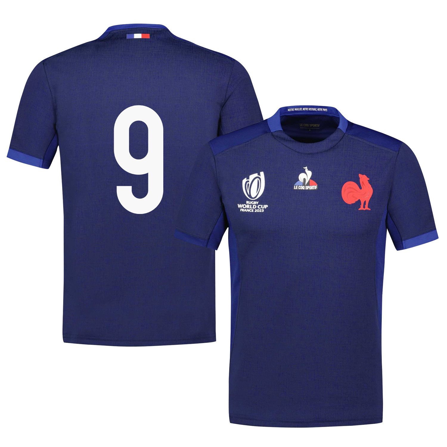 Baptiste Serin 9 France Rb World Cup 2023 Home Jersey – Navy, Men