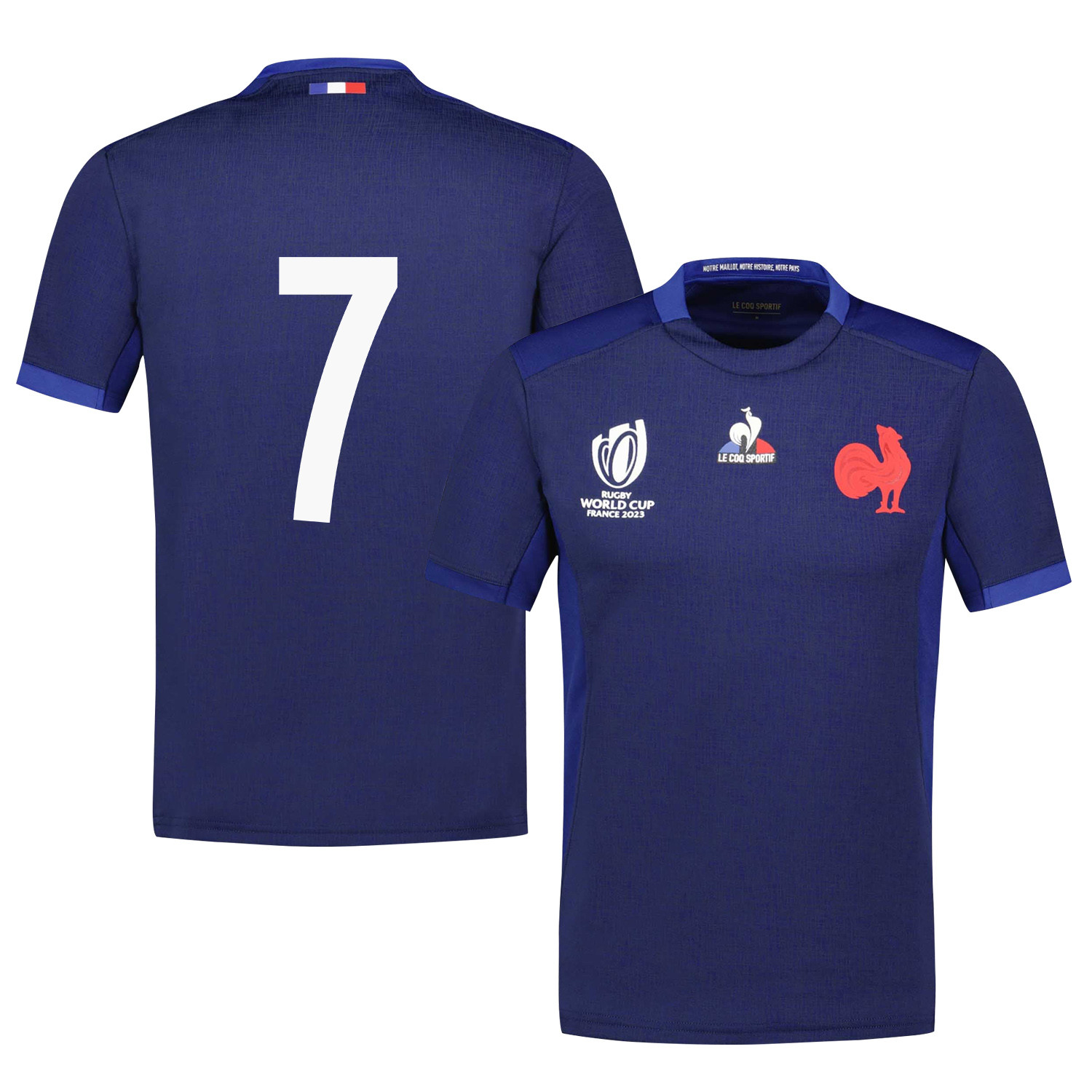 Charles Ollivon 7 France Rb World Cup 2023 Home Jersey – Navy, Men