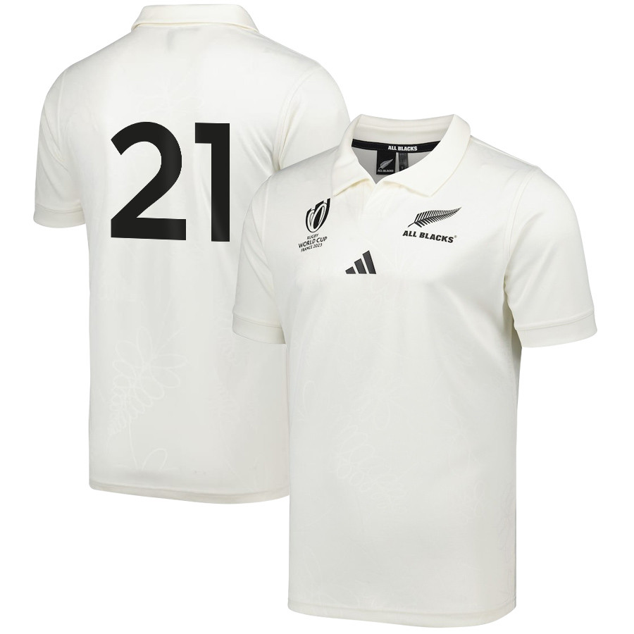 Aaron Smith 21 New Zealand All Blacks Rb World Cup 2023 Away Jersey – Men, White
