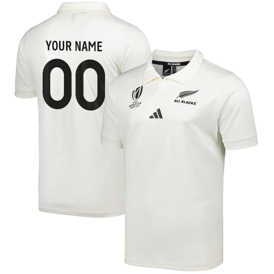 New Zealand All Blacks Rb World Cup 2023 Away Custom Name & Number Jersey – Men, White