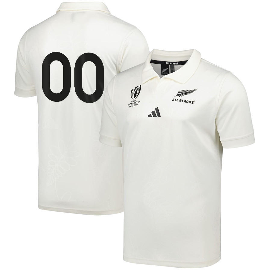 New Zealand All Blacks Rb World Cup 2023 Away Custom Number Jersey – Men, White