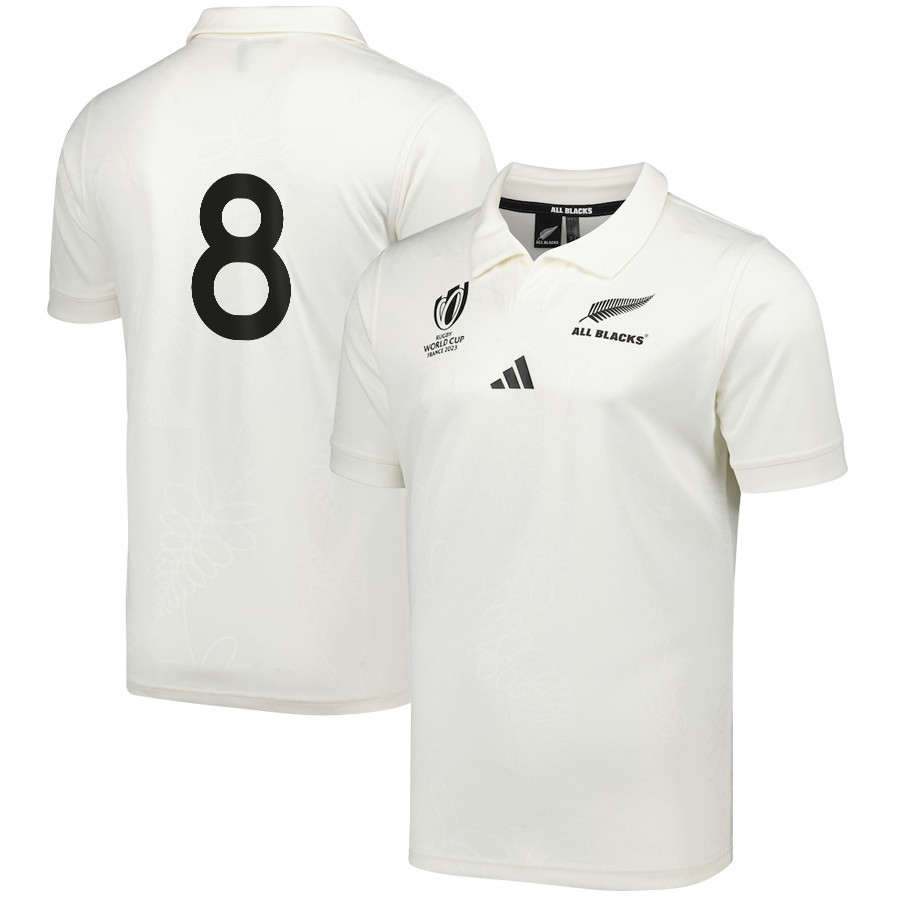 Ardie Savea 8 New Zealand All Blacks Rb World Cup 2023 Away Jersey – Men, White
