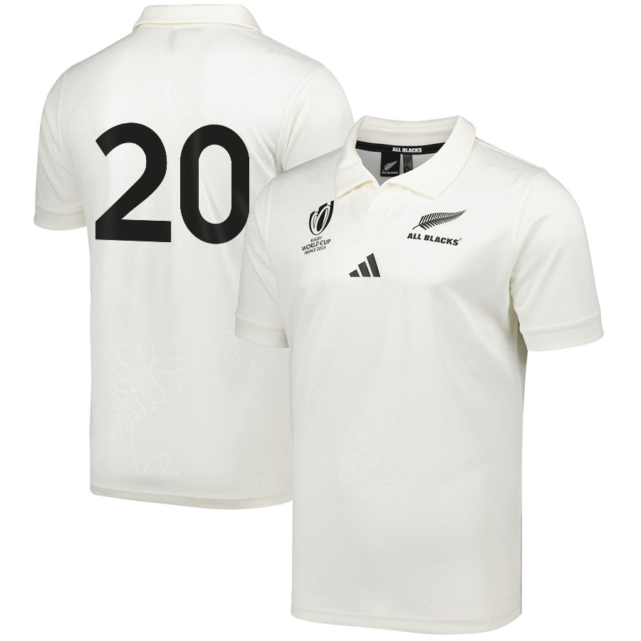 Tupou Vaa'i 20 New Zealand All Blacks Rb World Cup 2023 Away Jersey – Men, White