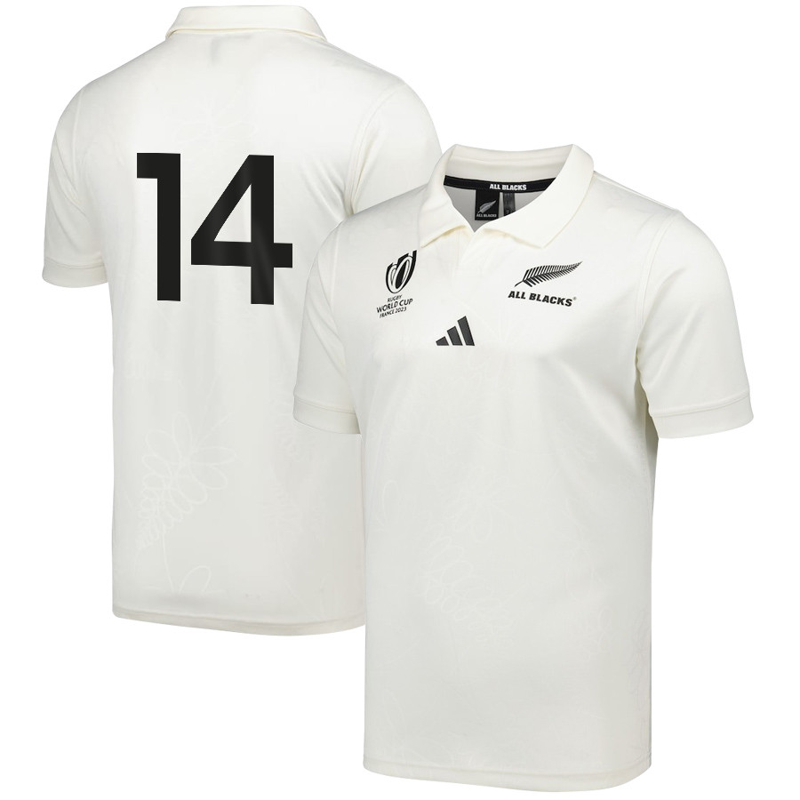 Will Jordan 14 New Zealand All Blacks Rb World Cup 2023 Away Jersey – Men, White