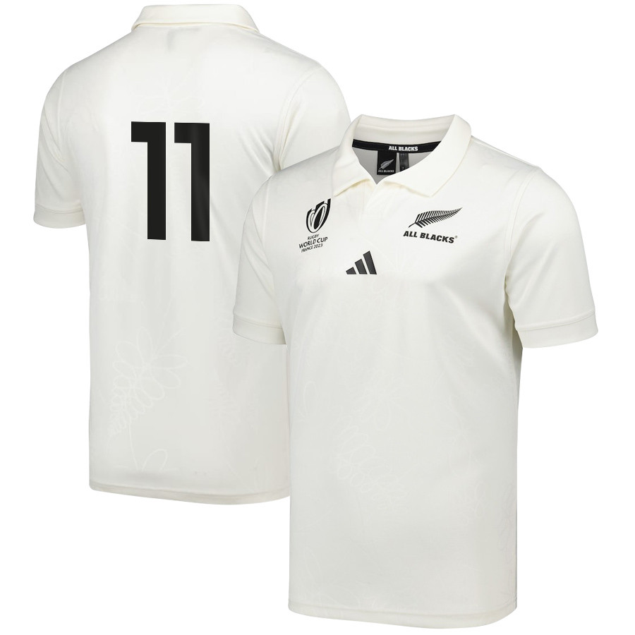 Mark Telea 11 New Zealand All Blacks Rb World Cup 2023 Away Jersey – Men, White