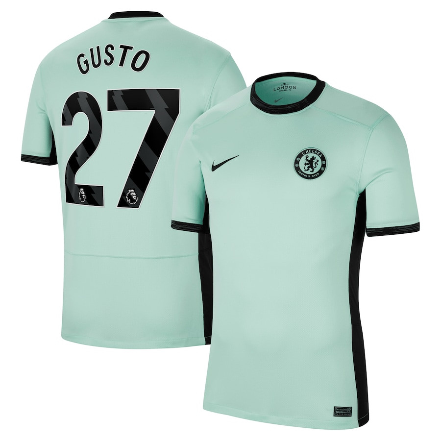 Malo Gusto 27 Chelsea 2023/24 Third Stadium Men Jersey