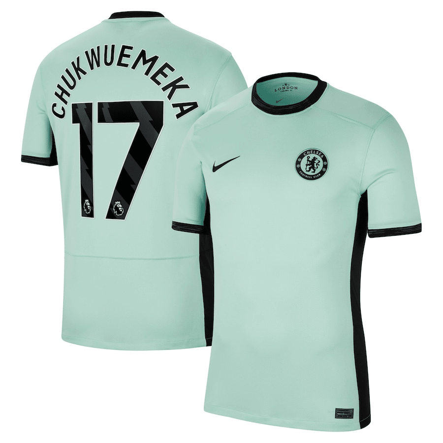 Carney Chukwuemeka 17 Chelsea 2023/24 Third Stadium Men Jersey
