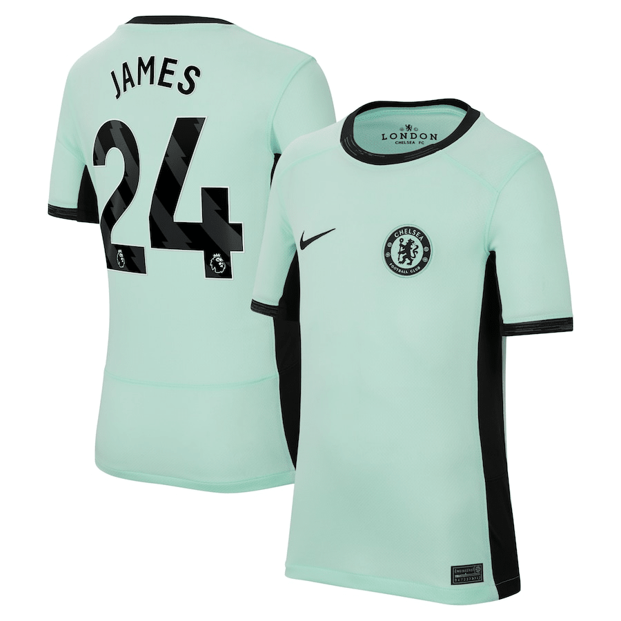 Reece James 24 Chelsea 2023/24 Third Stadium YOUTH Jersey