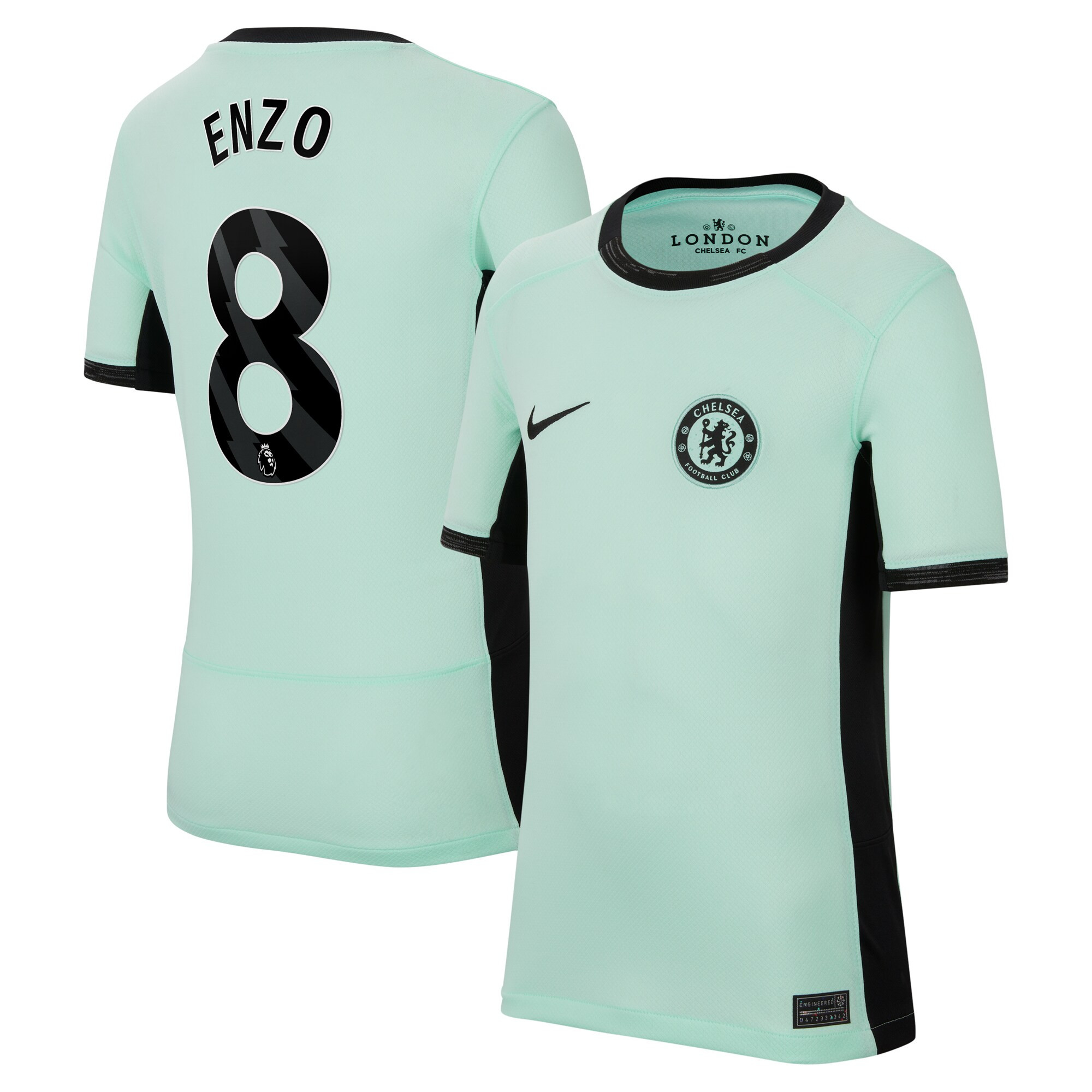 Enzo Fernndez 8 Chelsea 2023/24 Third Stadium YOUTH Jersey