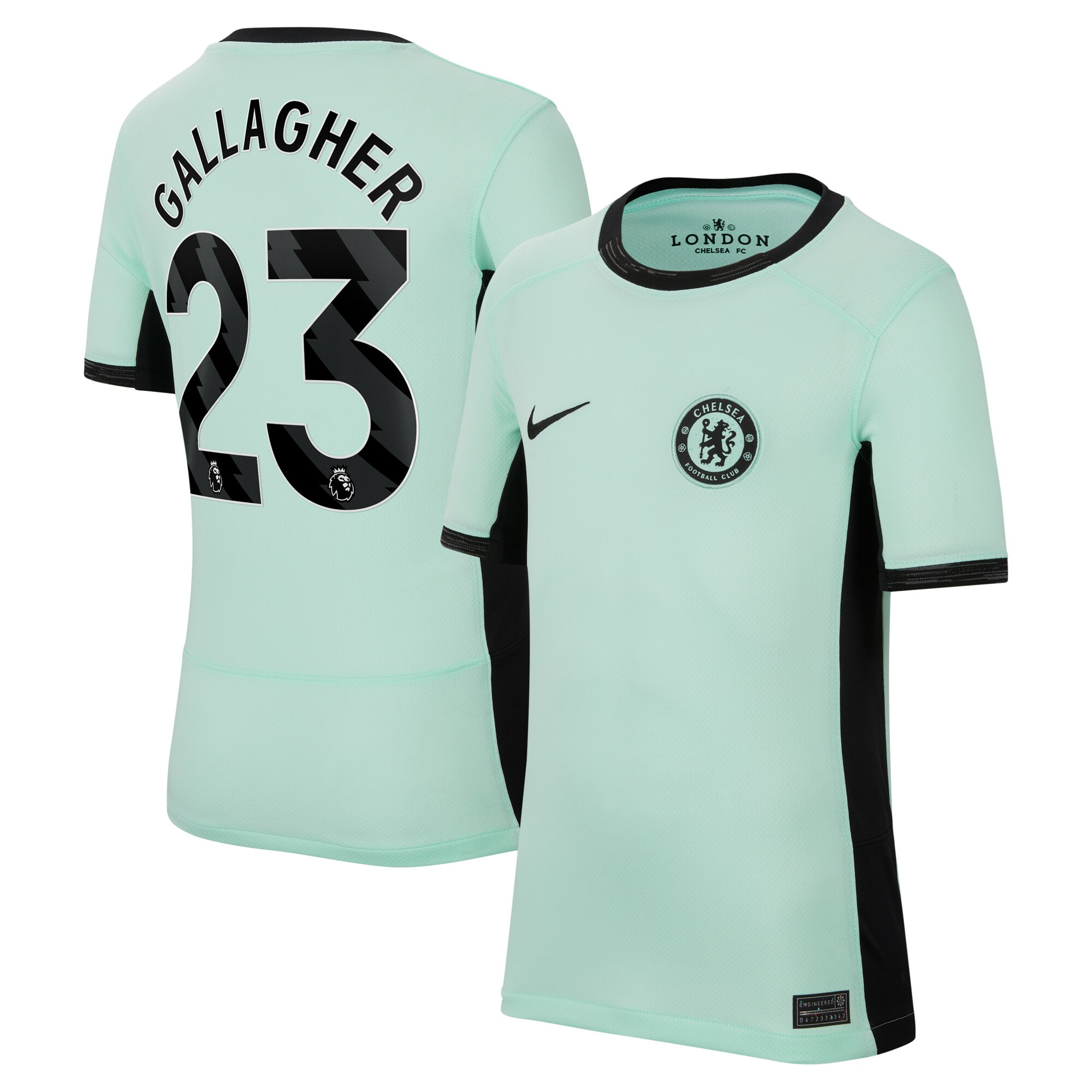 Conor Gallagher 23 Chelsea 2023/24 Third Stadium YOUTH Jersey