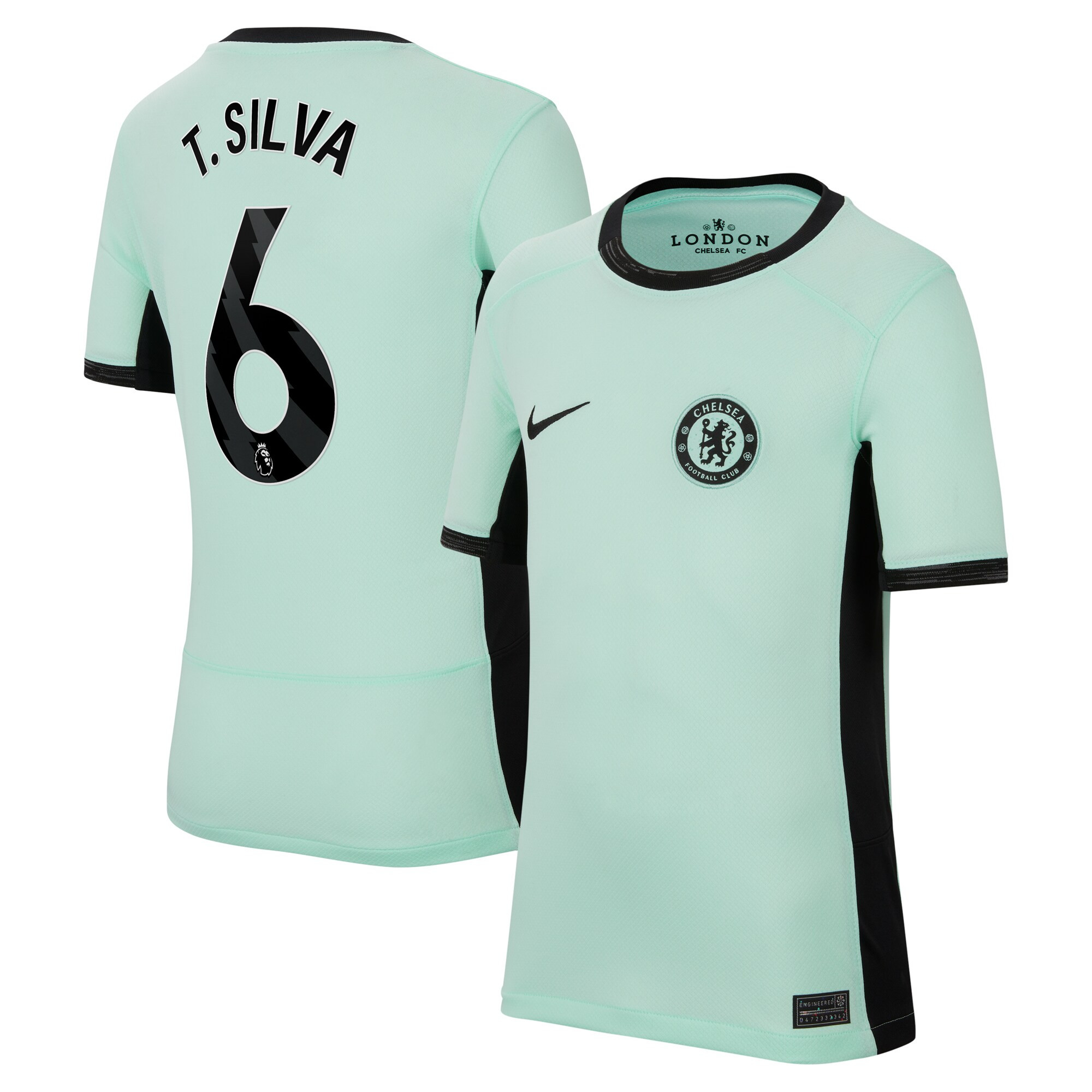 Thiago Silva 6 Chelsea 2023/24 Third Stadium YOUTH Jersey