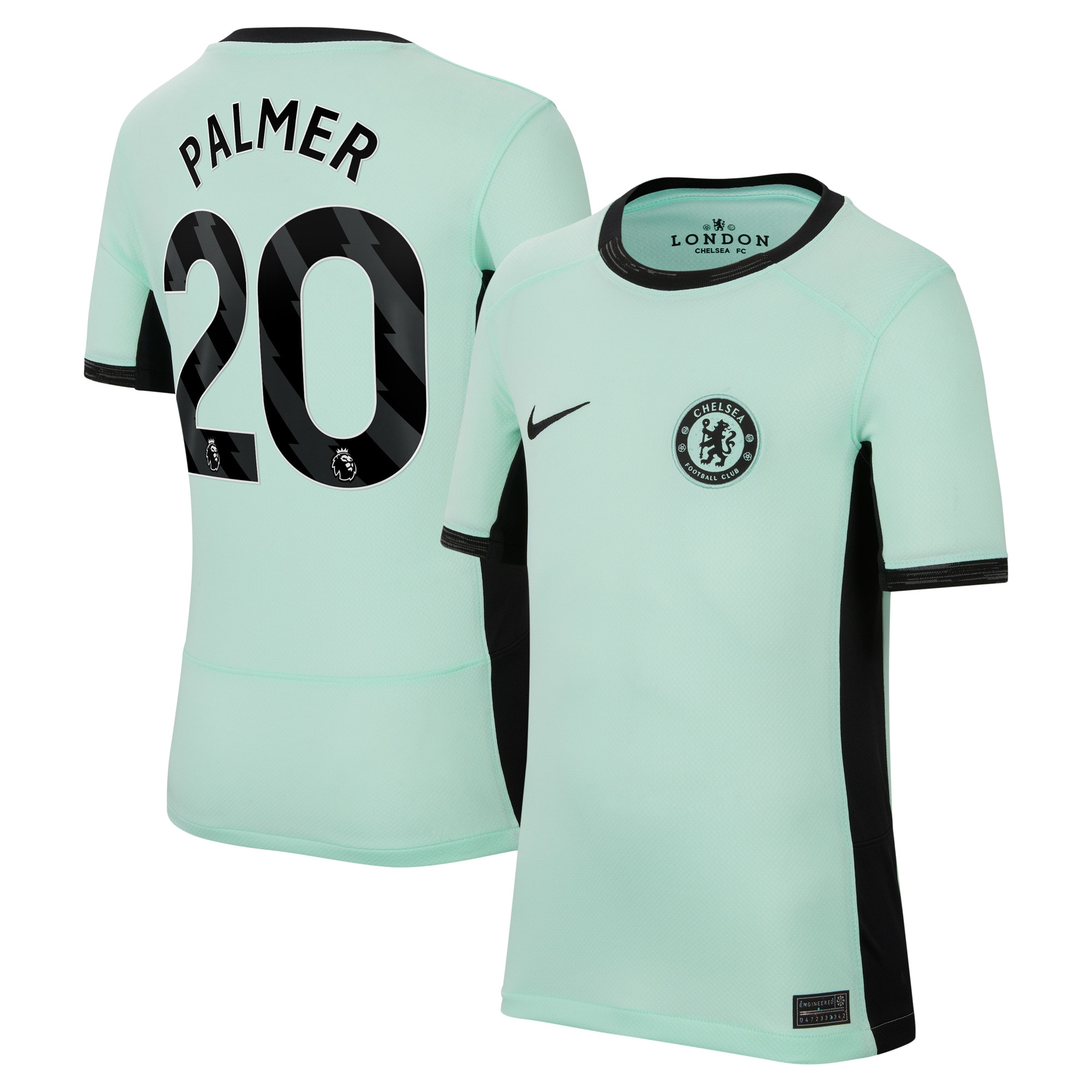 Cole Palmer 20 Chelsea 2023/24 Third Stadium YOUTH Jersey