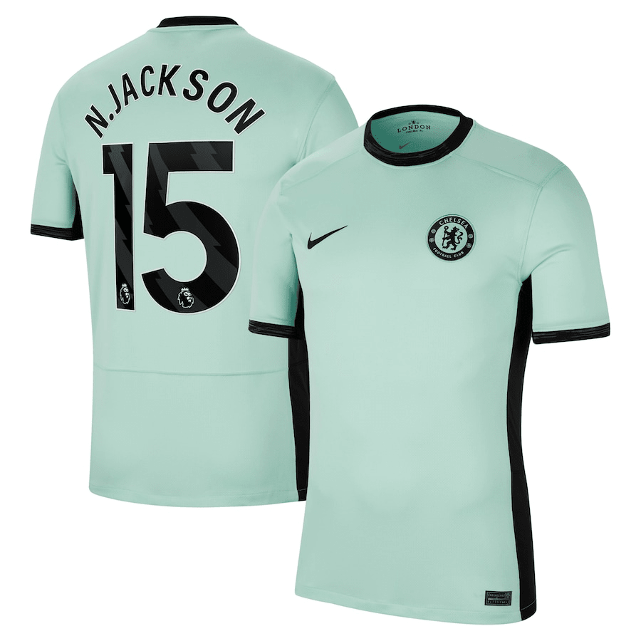Nicolas Jackson 15 Chelsea 2023/24 Third Stadium Men Jersey