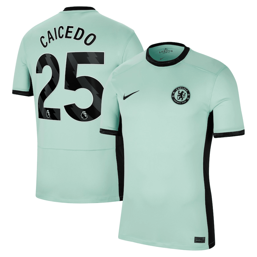 Moiss Caicedo 25 Chelsea 2023/24 Third Stadium Men Jersey