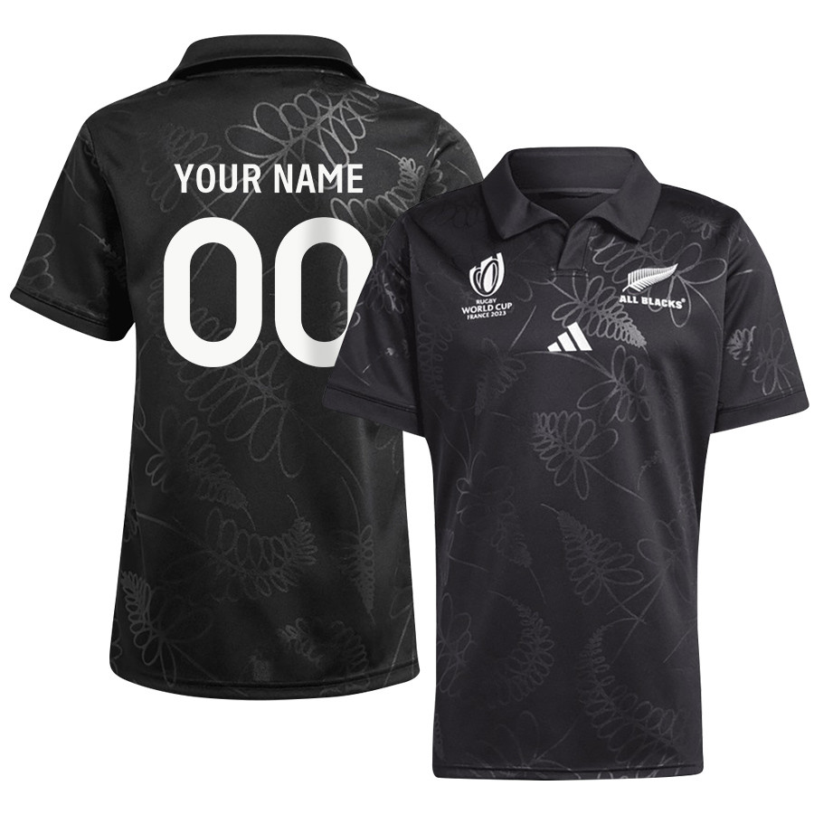 New Zealand All Blacks Rb World Cup 2023 Home Custom Name & Number Jersey – Men, Black