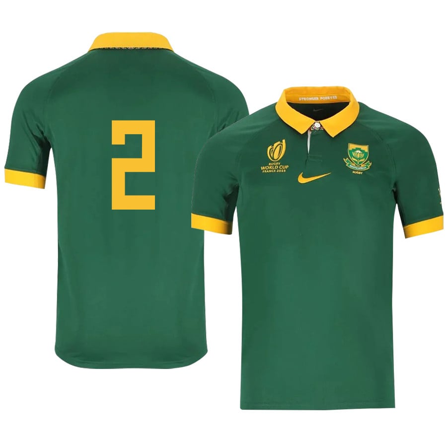 Bongi Mbonambi 2 SA Rb World Cup 2023 Stadium Home Jersey – Men Green