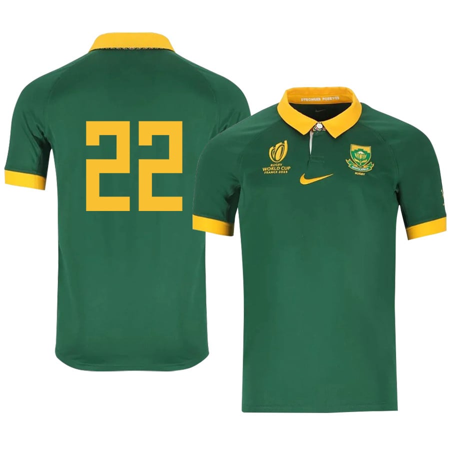 Kwagga Smith 22 SA Rb World Cup 2023 Stadium Home Jersey – Men Green