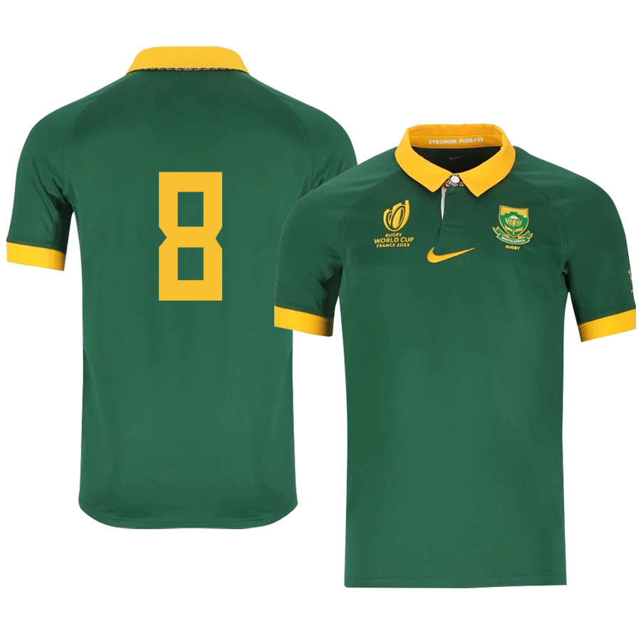 Duane Vermeulen 8 SA Rb World Cup 2023 Stadium Home Jersey – Men Green